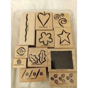 STAMPIN' UP! Bold Basics Wooden Set 11 Cards Scrapbooking